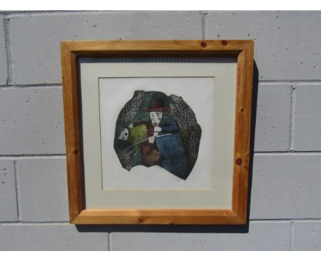 A Diane Griffiths framed limited edition etching print "Shepherd and sheep", signed by the artist and initialled A/P for arti