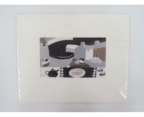 HEATHER BRAY (XX/XXI) A limited edition art print "Fish and chip supper" with original label to reverse from a small edition 