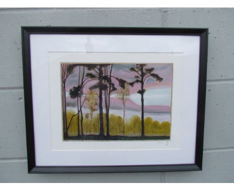 BILLY CHILDISH (b.1959) A framed limited edition print "Light through trees", signed with artists gallows signature and numbe