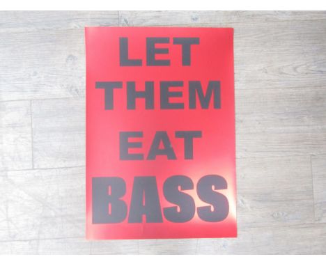 JEREMY DELLER (b.1966) An unframed limited edition art print "Let them eat bass", on metallic matt paper, signed to the rever