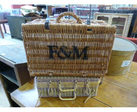 A Fortnum and Mason picnic hamper and one other 