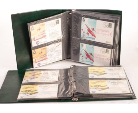 Stamps, Air Displays & Escaping Society two sets of flown and signed covers; a set of 190 ‘Air Display’ covers including Red 