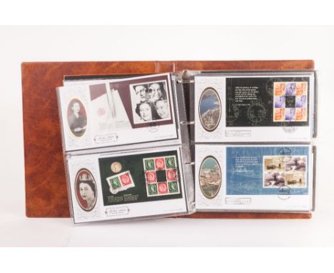 Stamps, GB a collection of 70 predominantly Benham Silk covers comprising, booklet panes from post 2000AD Prestige Booklets, 