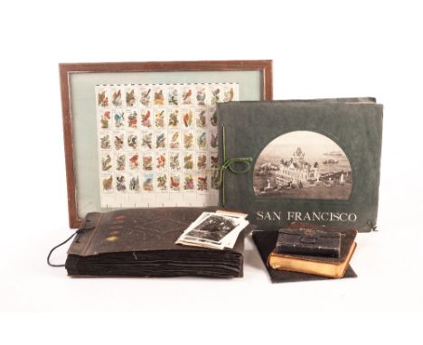 Ephemera, Photographic a vintage Calligraphy sampler book together with photograph album , San Francisco souvenir album, quan