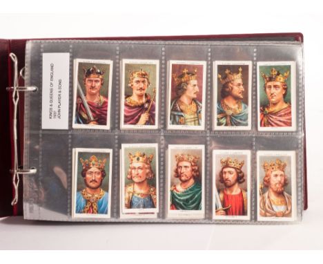Cigarette cards, an album of mostly sets including Player's, Kings & Queens of England, Dogs Heads, (Eire), Will's, Allied Ar