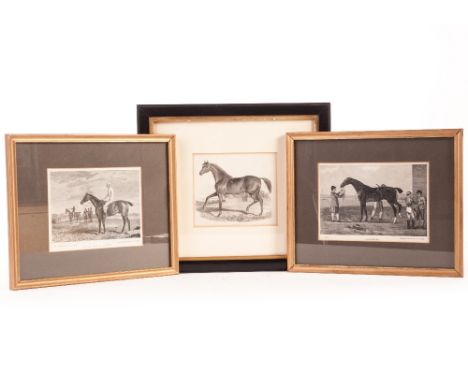 Horseracing, a quantity of 19th Century and later prints, some coloured, all of horses, jockeys and horses, and some hunting 