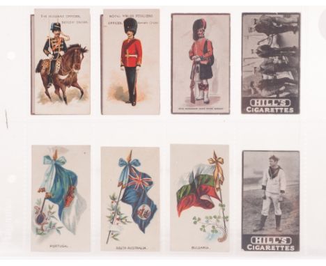 Cigarette Cards, Military, two Churchman's Types of British & Colonial Troops, namely 3rd Hussars Officer and Royal Welsh Fus