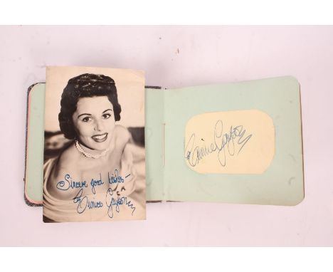 Autographs to include Eunice Gayson twice who is considered the first James Bond Bond Girl (Qty)