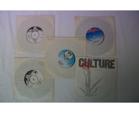 Vinyl - 5 Rare UK 1970's Reggae / Roots Reggae / African 7" singles on Virgin Records. including: The Gladiators - Chatty Cha