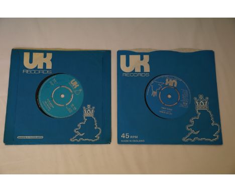 Vinyl - 2 Rare 1970's UK Reggae / Ska singles on UK Records. Denzil Dennis - Need A Little Love In My Life / She's My Woman (