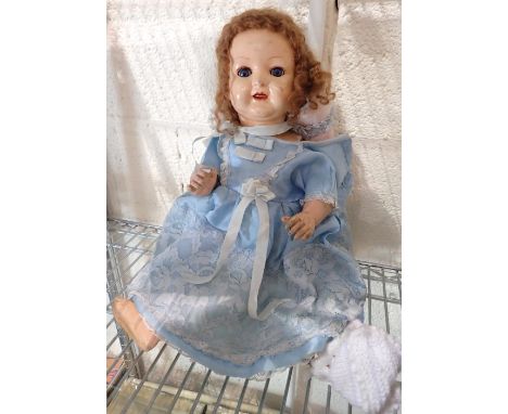 Vintage composition headed doll H: 60 cm