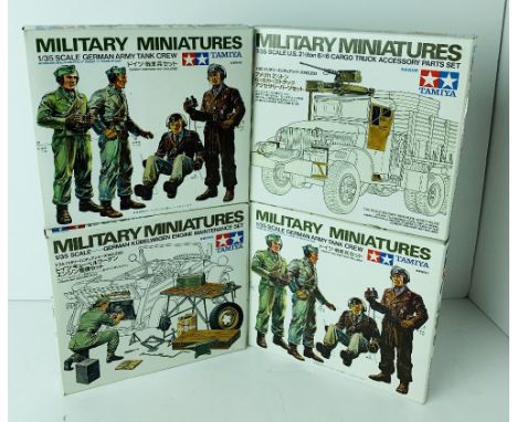 4x Tamiya 1/35 Scale Military Miniatures Model Kits - All Ex Shop Stock Mint &amp; Boxed