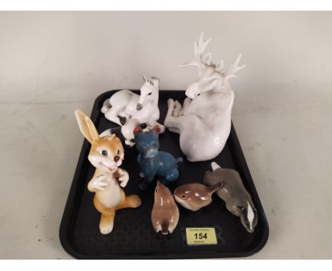 A selection of USSR animals, a Goebel rabbit etc
