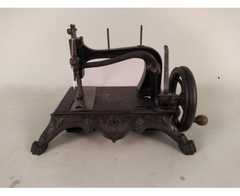 A late 19th Century German sewing machine, possibly by Seidel &amp; Naumann, Dresden