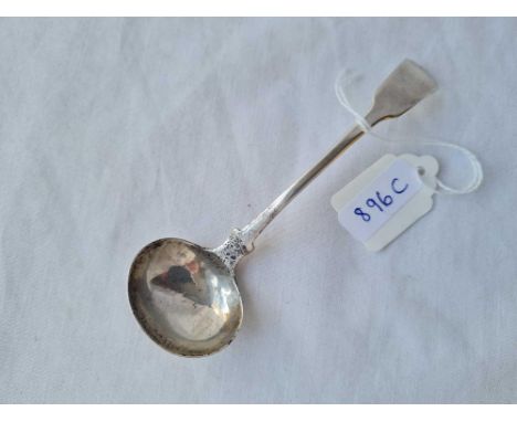 A Georgian Exeter cream ladle fiddle pattern, 1812 by GF
