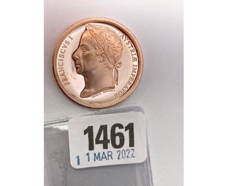 Bronze proof model commemorative medal Waterloo