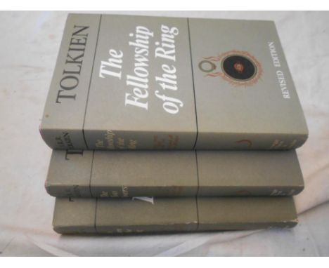 TOLKIEN, J.R.R. Lord of the Rings 3 vols. Rev. Ed. 1967-69, London, 8vo orig. cl. d/ws