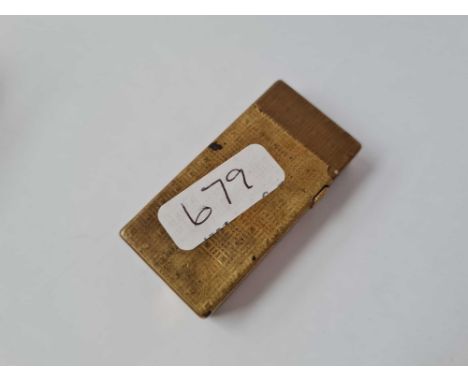 A gilt metal Dunhill lighter 