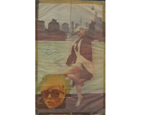 Debbie Harry signed 9x6 inch overall colour vintage magazine photo affixed to card. Good condition. All autographs come with 
