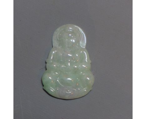 A Chinese Jade pendant in the form of Guan Yin, H 5cm 