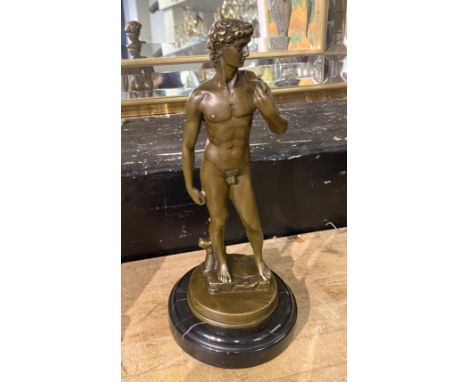 BRONZE DAVID FIGURE 26.5CMS (H) APPROX