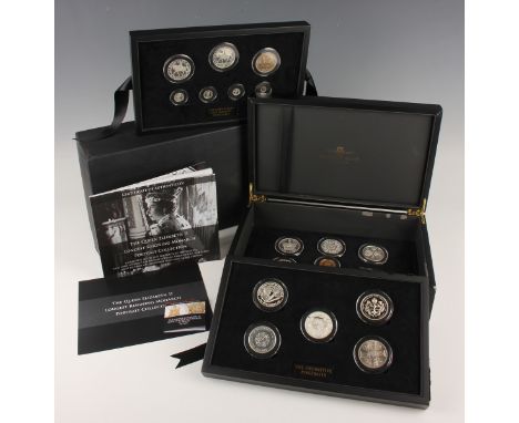 An Elizabeth II London Mint Office The Queen Elizabeth II Longest Reigning Monarch Portrait Collection eighteen-coin set, com