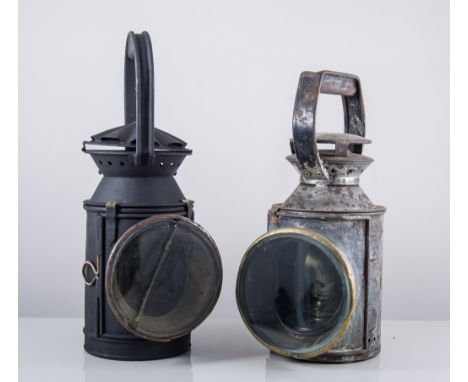 RAILWAY INTEREST: Frame lamp; BR(s) hand lamp and three BR hand lamps, (5).