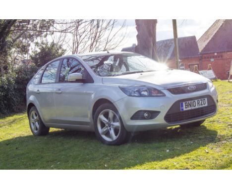 Ford Focus Zetec 100, 5 door hatchback, Reg BN10 RZO, 1596cc, manual, petrol car, colour Silver.