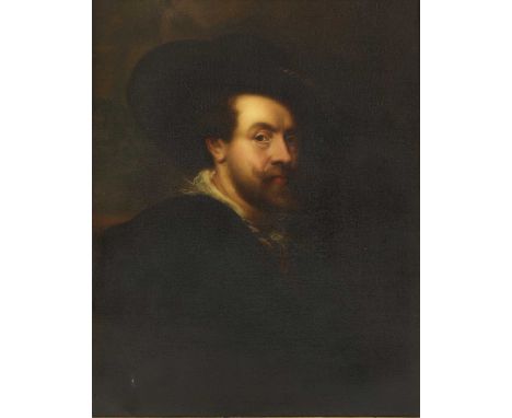 After Peter Paul Rubens PORTRAIT OF THE ARTIST Oil on canvas 82 x 63cm, in a 19th century Florentine carved giltwood framePro