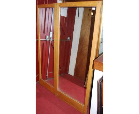An early 20th century tryptic dress makers mirror, overall dimensions 165 x 184cmCondition report: One require re-hanging to 