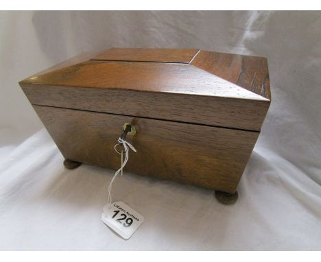 Sarcophagus rosewood tea caddy