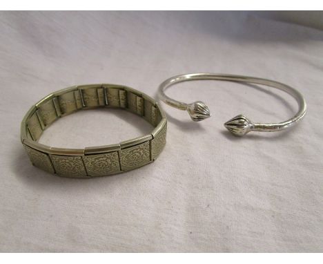 Silver bangle &amp; bracelet