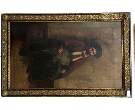 Chattie Wake (19th/20th century): Portrait of a seated gentleman, oil on canvas, signed lower left, H 75 x W 45 cm.  Note: Ch