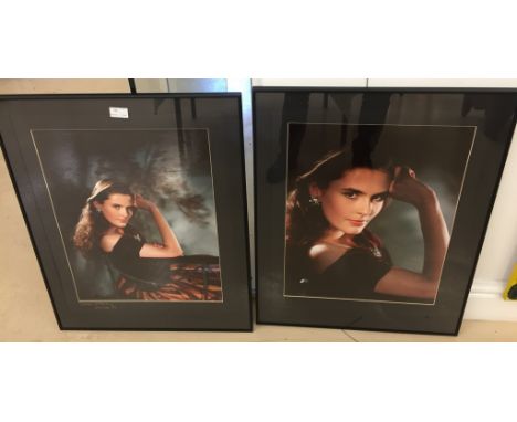 Angus McBean (1904-1990): Two portrait photographs, one signed by the photographer & dated London '89, 48 x 38 cm 