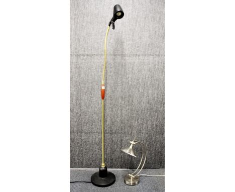 A contemporary adjustable reading light and desk lamp