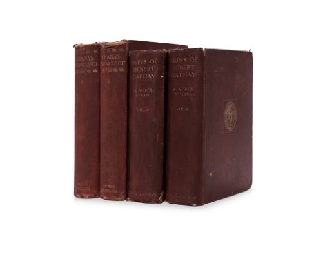 A GROUP OF BOOKS BY M. AUREL STEIN
Comprising:
Ruins of Desert Cathay, 2 volumes, Macmillan and Co, Limited, St. Martin's Str