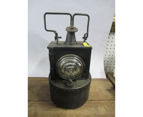A 19th century LMS Railway lamp