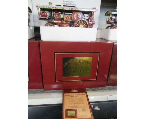 Charles Burrell &amp; Sons, a limited edition model of a traction engine, Burrell Showman's Earl Beatty, with boxes and certi