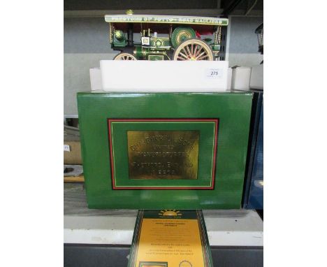 Charles Burrell &amp; Sons, a limited edition model of a traction engine, Burrell Showman's Engine Lightning II, with boxes a