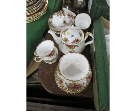 A Royal Albert Old Country Rose part tea service