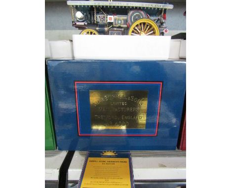 Charles Burrell &amp; Sons, a limited edition model of a traction engine, Burrell Showman's Engine Ex Major, with boxes and c