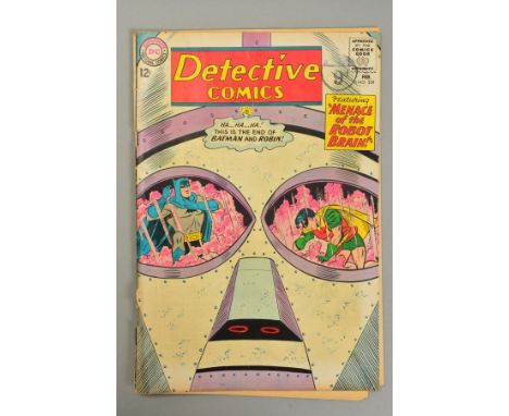 DC, Detective Comic Volume 1 Issue 324, 'Menace Of The Robot Brain!' Batman and Robin, Feb-64, (condition: front cover barely