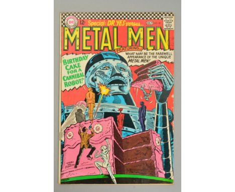 DC Comic, Metal Men Volume 1 Issue 20, 'Birthday Cake For A Cannibal Robot!', Metal Men, Jul-66 (condition: right worn) 