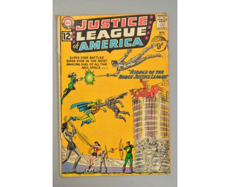 DC Comic, Justice League Of America Volume 1 Issue 13, 'Riddle Of The Robot Justice League!', Justice League, Aug-62 (conditi