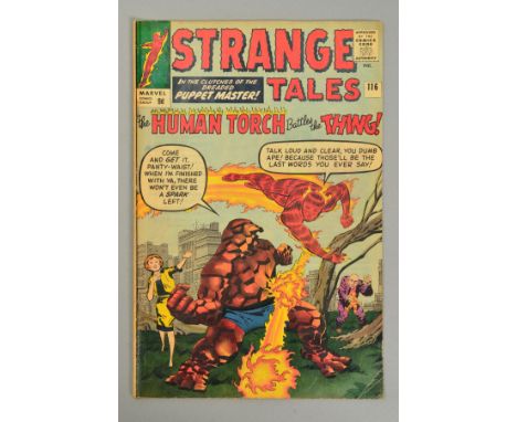 Marvel Comic, Strange Tales Volume 1 Issue 116, 'In The Clutches Of The Puppet Master'', Human Torch &amp; Dr Strange, Jan-64