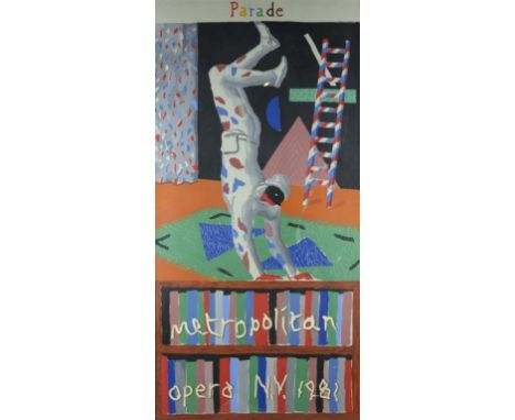 †DAVID HOCKNEY, OM, CH, RA (1937-) PARADE METROPOLITAN OPERA NY 1981 screenprint, inscribed © DAVID HOCKNEY 1981 PETERSBURG P