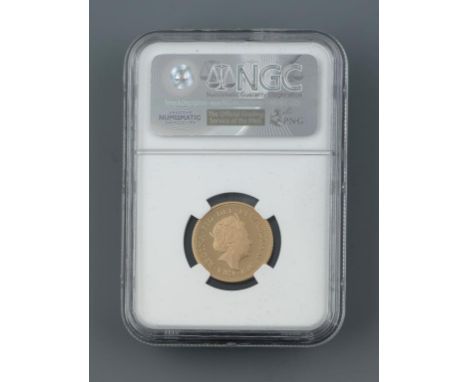GOLD COIN. PROOF SOVEREIGN 2015 slabbed (P F 70 ULTRA CAMEO ONE OF FIRST 500 STRUCK) boxed++++