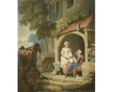 WILLIAM THOMAS ANNIS (FL 1799-1811) AFTER FRANCIS WHEATLEY, RA (1747-1801) REPAIRING TO MARKET; RETURNED FROM MARKET plates F