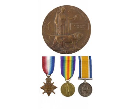 WORLD WAR ONE PAIR AND PLAQUE British War Medal and Victory Medal GS-2880 PTE J J KINCHIN R FUS, Memorial Plaque JOHN JAMES K