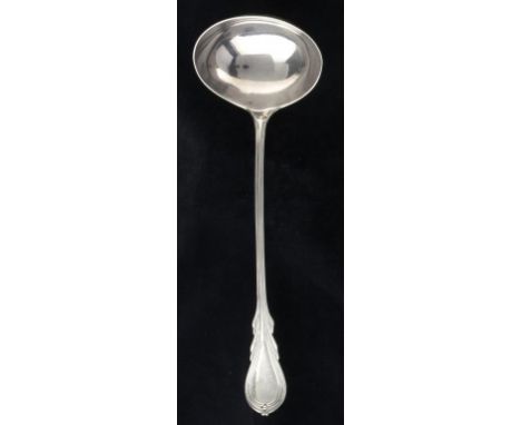 A VICTORIAN SILVER SOUP LADLE Lily pattern, by Chawner & Co, London 1859, 9ozs 15dwts++Good condition with light polish scrat